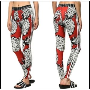Adidas X Farm Rio Pineapple Leggings Small